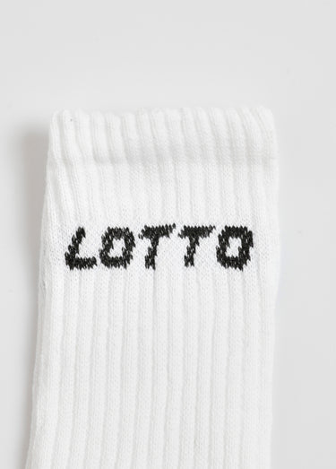 Lot de 3 Chaussettes de sport côtelées Blanc
