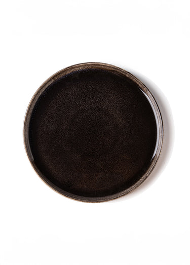 Service de table grès émaillé 12 pièces moyen Marron