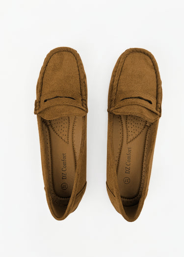 Mocassins essentiels, simili cuir suédé Marron