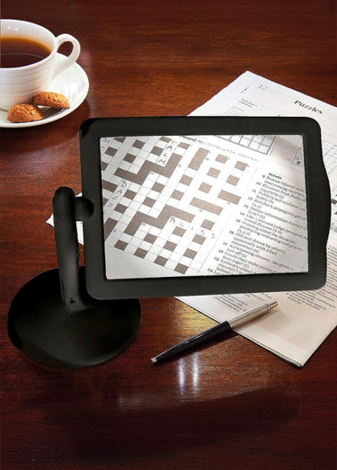 Loupe de lecture lumineuse 360° à poser Loupe 360