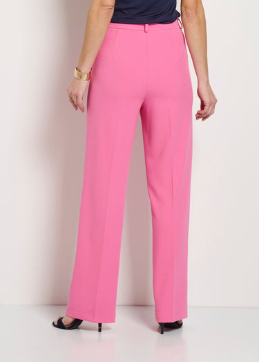 Pantalon fluide large Rose