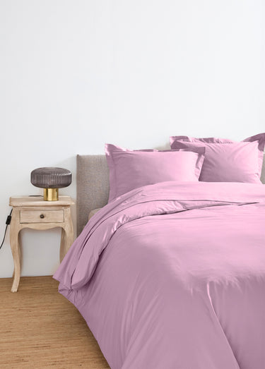 Drap-housse coton uni Bois De Rose