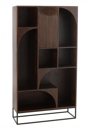 Etagère design arches, en manguier 1B Marron