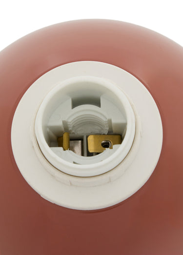 Lampe à poser bicolore métaI 37cm LITO Terracotta