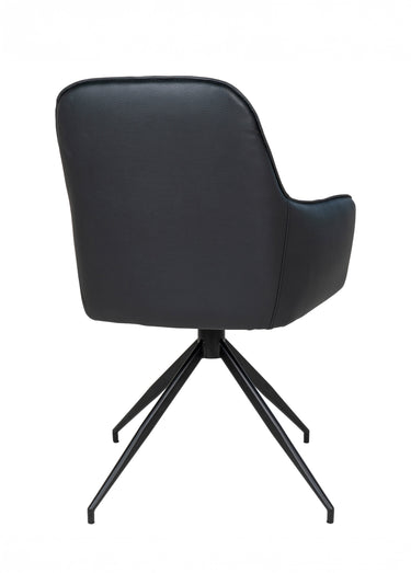 Fauteuil pivotant en simili cuir 3N Noir