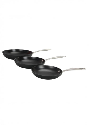 Set de 3 poêles fonte tous feux Air Iron Noir
