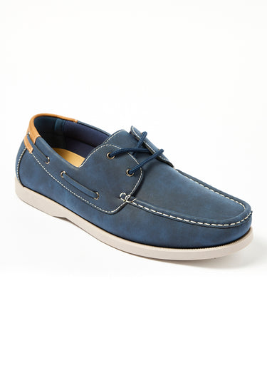 Chaussures bateau cuir Bleu