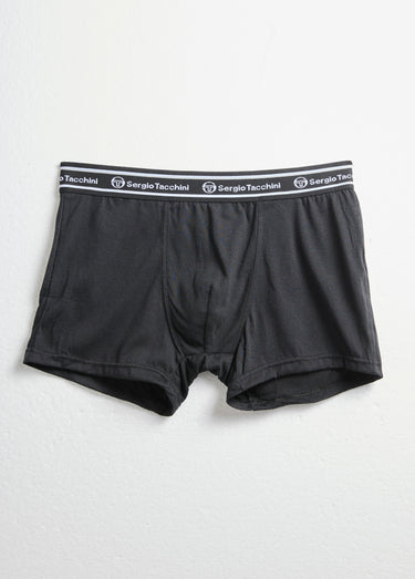 Boxers unis, ceinture élastiquée plate Noir