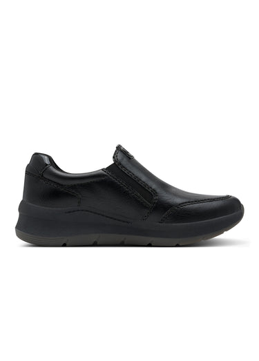 Derbies compensés zippés style loafers Noir