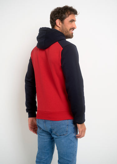 Sweat à capuche avec logo vintage Rouge