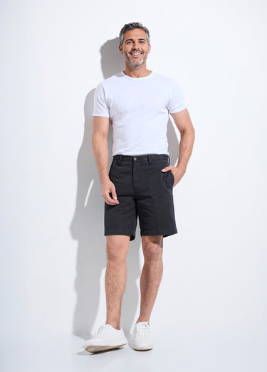 Bermuda chic en twill de coton Noir