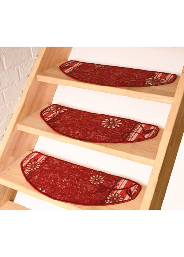 Tapis d'entrée et marchettes d'escalier Bordeaux