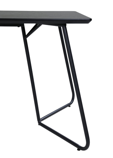 Table à manger avec piètement métal Noir