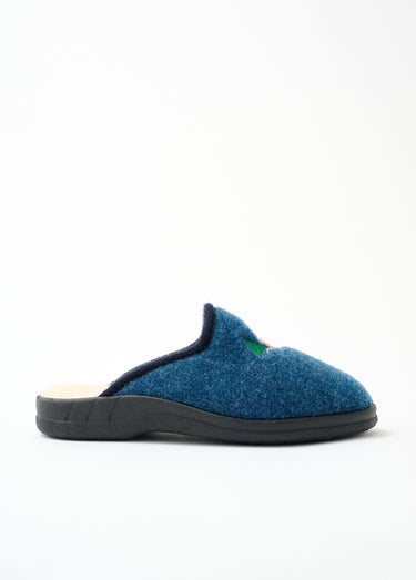 Chausson mule largeur confort mixte fourrée Jean