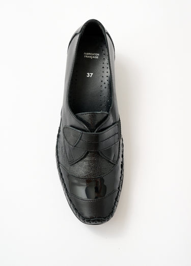 Derbies compensées, largeur confort Noir