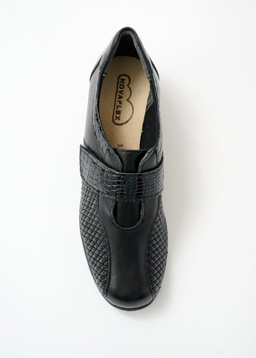 Derbies confort grande largeur cuir Noir