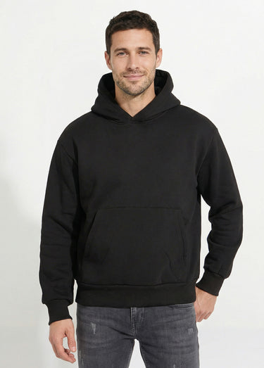 Sweat-shirt zippé molletonné à capuche Noir