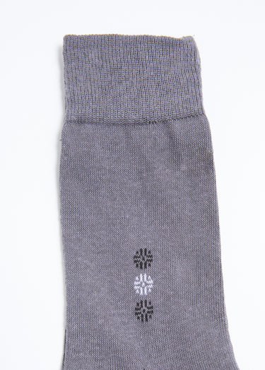 Chaussettes unies et motifs, assorties Assortis Noir