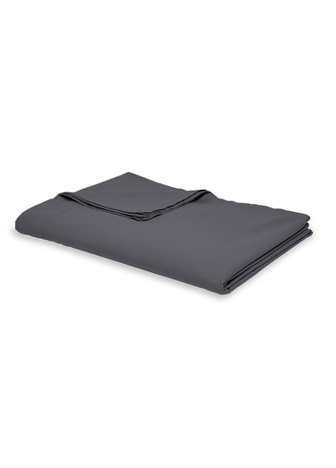 Drap plat coton uni Fusain