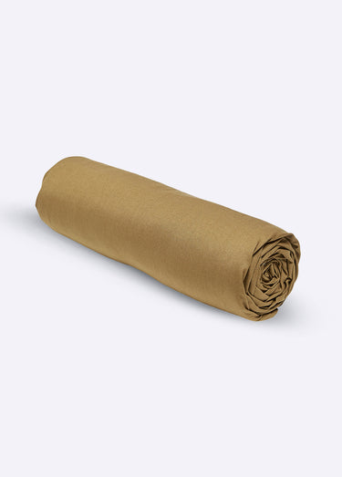 Drap-housse coton uni Bronze