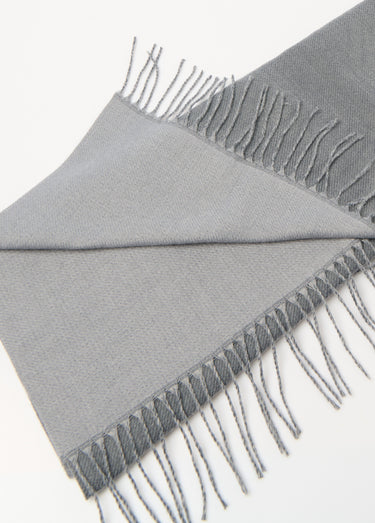 Echarpe à franges bicolore Gris