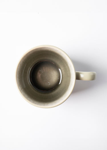 Mugs à anses grès émaillé, clair Vert
