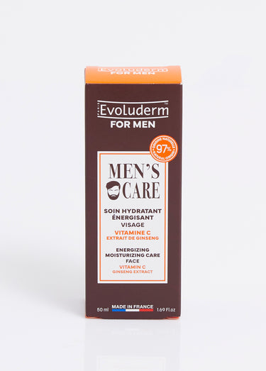 Soin hydratant énergisant visage pour homme Marron