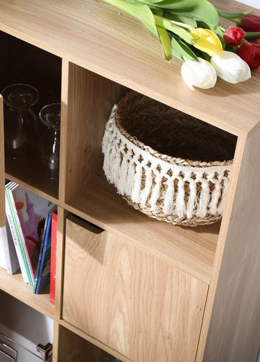 MODU Meuble rangement 6 cases + 3 portes Marron