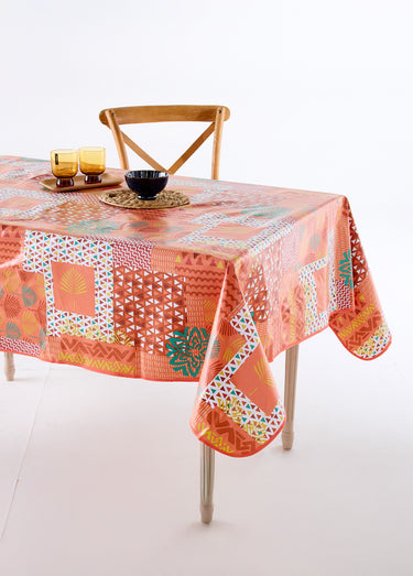 Nappe toile cirée Calitex imprimée Patchwork