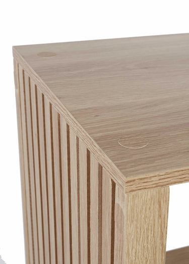 Meuble rangement 3 cases, bois claustra Marron