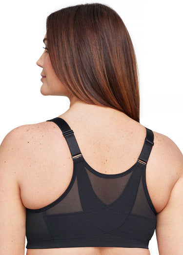 Soutien-gorge MagicLift Grandes Tailles Aide à la Posture, Fermeture Frontale, Sans Armatures n°1265 Noir