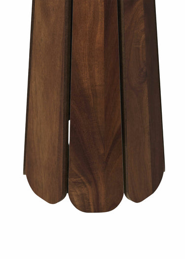 Petite sellette en bois style ethnique Marron