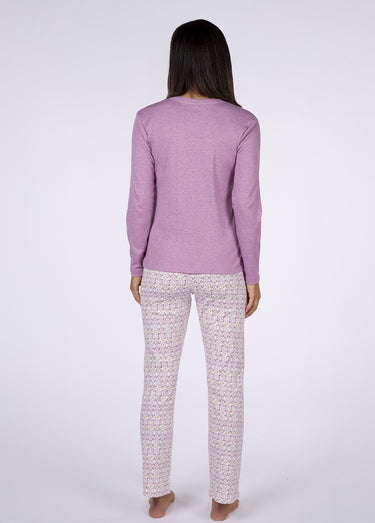 Pyjama long fantaisie thème chevaux Rose Chine