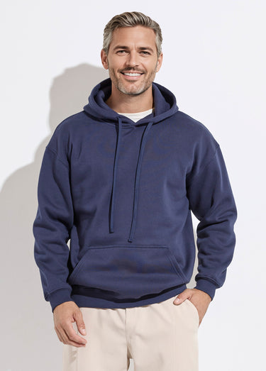 Sweat shirt à capuche et poche kangourou Marine