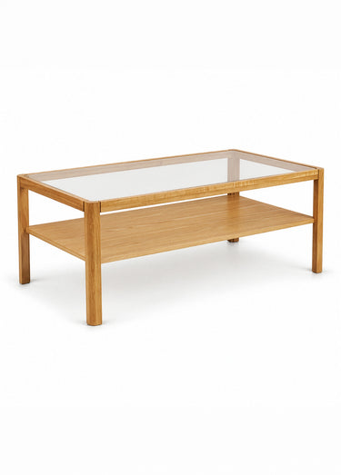 Table basse chêne plaqué LOURMARIN Marron
