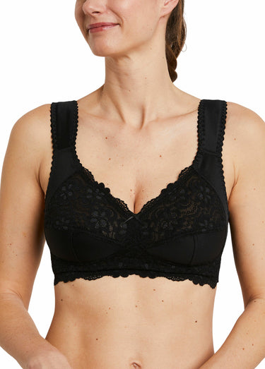Soutien-gorge sans armatures dentelle Noir