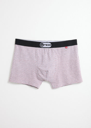 Boxers assortis uni et petits motifs Gris