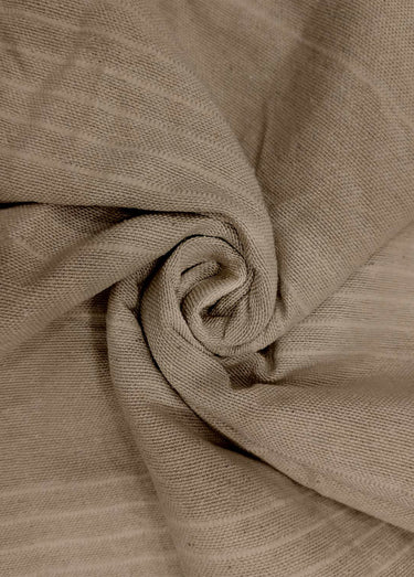 Jeté de canapé bachette coton, motif lignes Taupe