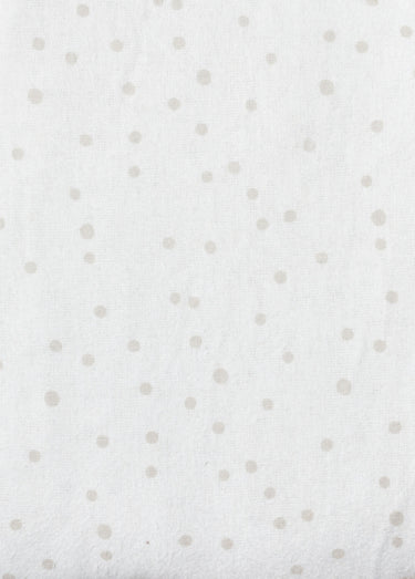 Parure de lit 4 pièces flanelle avec drap plat, gui Beige