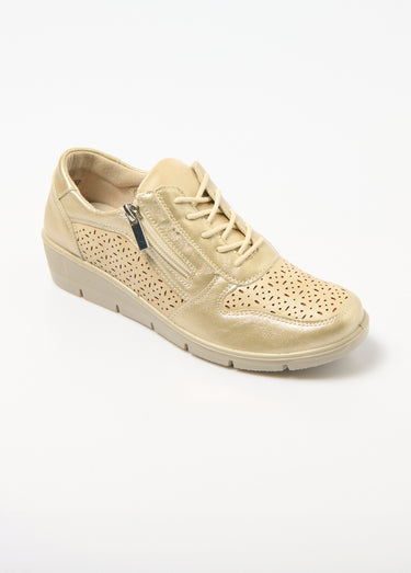 Baskets zippées largeur confort Dore