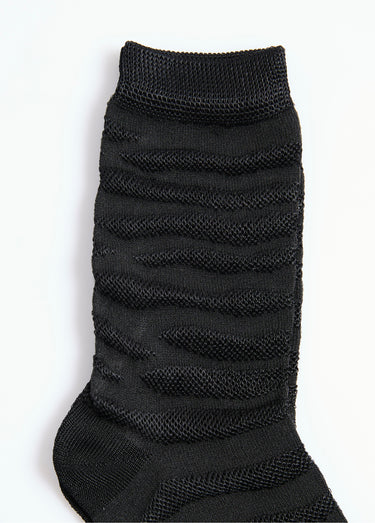 Chaussettes fines avec motifs assortis Noir/Gris