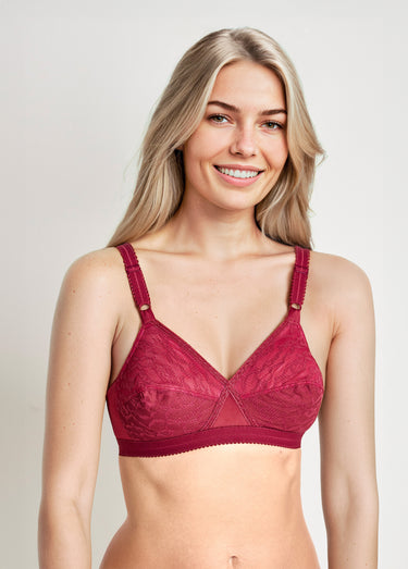 Soutien-gorge Coeur Croisé sans armatures Framboise