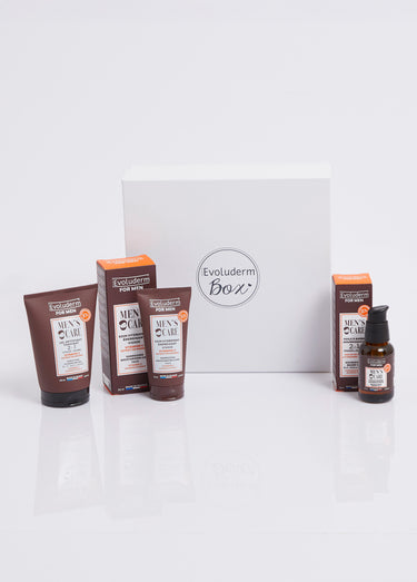 Coffret visage 3 pièces pour homme Marron
