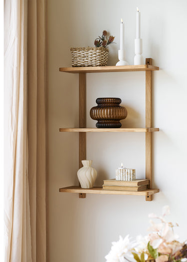 Etagère chêne clair 3 tablettes TOWNSVILLE Naturel