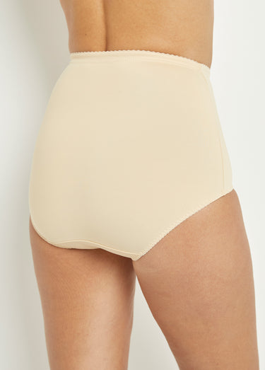 Culotte gaine taille haute à pois Nude