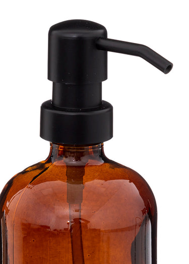 Distributeur en verre teinté, 450 ml Marron