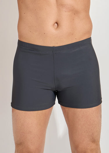 Boxer de bain piscine uni, essentiel Gris