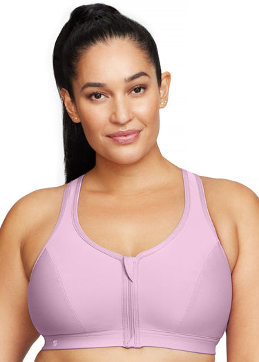 Soutien-gorge Sport fermeture avant zip Lavande