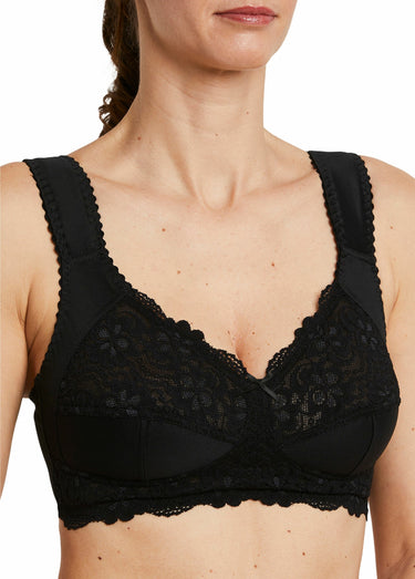 Soutien-gorge sans armatures dentelle Noir