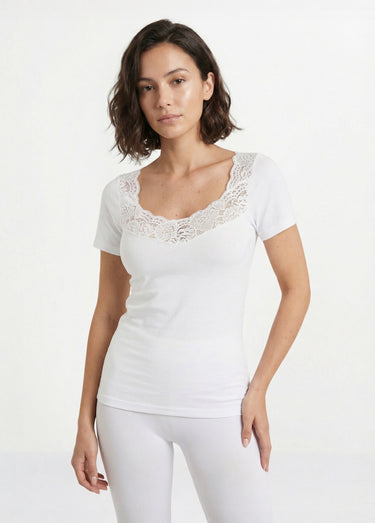 Maillot de corps manches courtes - lot de 2 Blanc Lot2